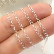 Sterling Silver Oval Cable Chain
